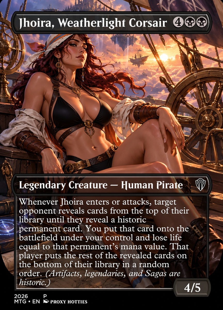 Jhoira, Weatherlight Corsair swimsuit proxy card