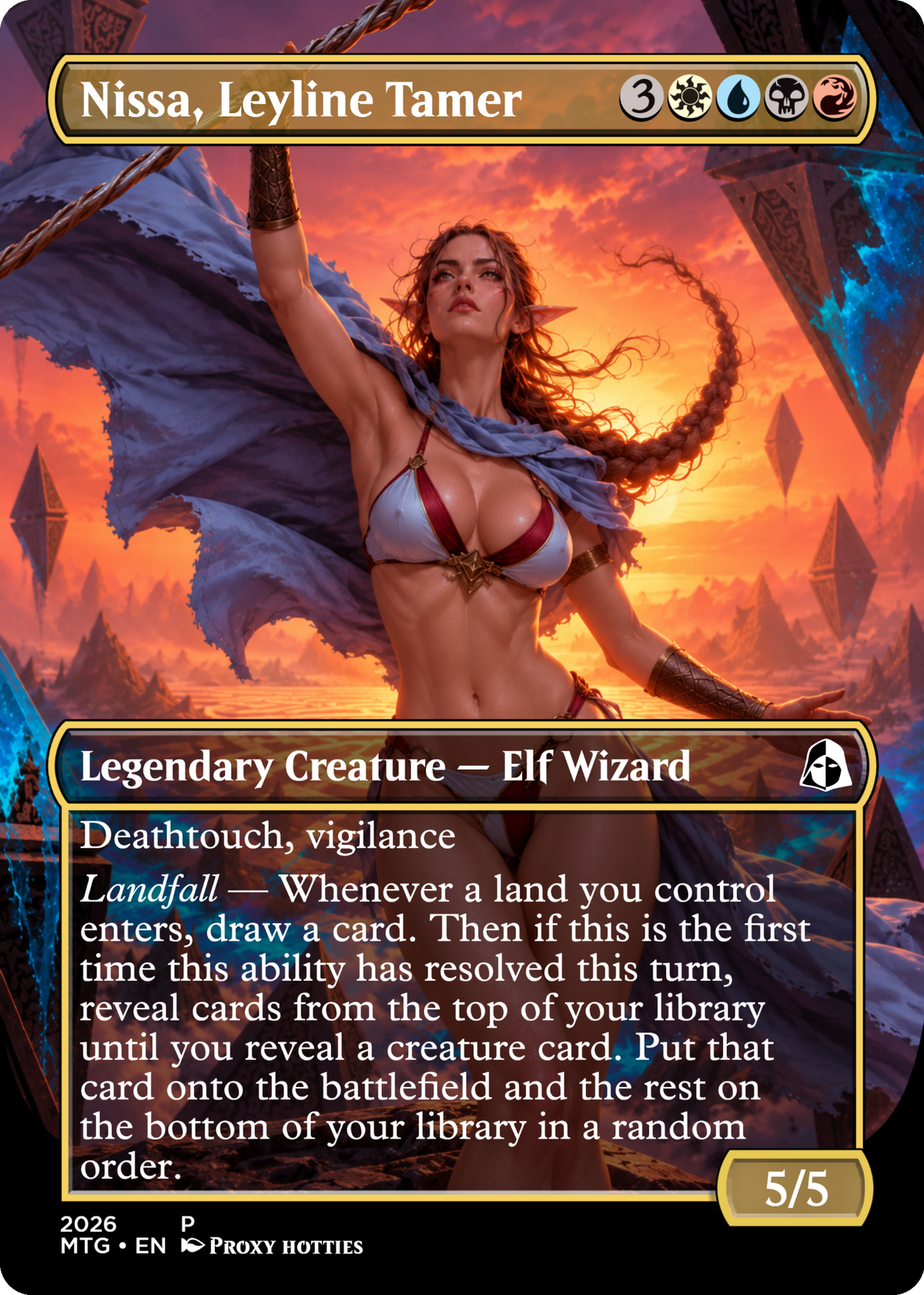 Nissa, Leyline Tamer swimsuit proxy card