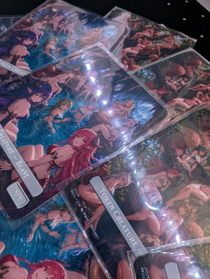 TOKENS DOUBLESIDED (pack of 8)  MTG Proxy Anime Waifus