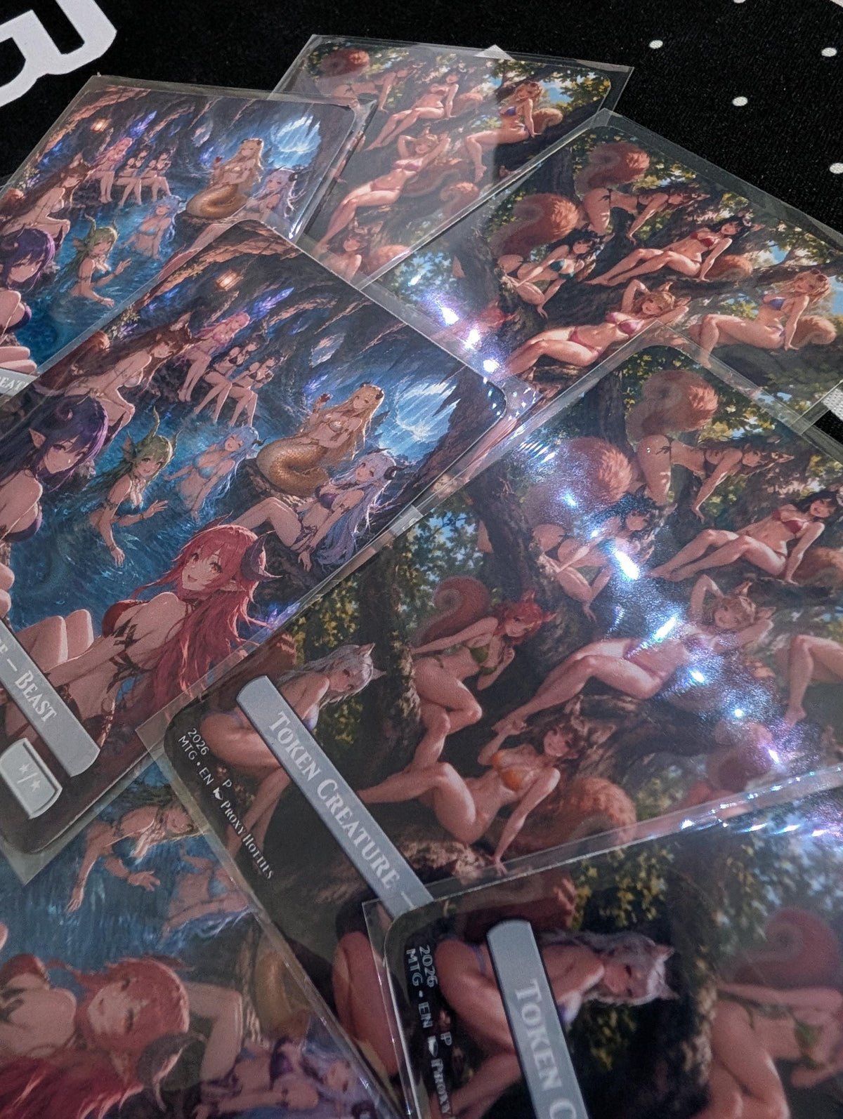 TOKENS DOUBLESIDED (pack of 8)  MTG Proxy Anime Waifus