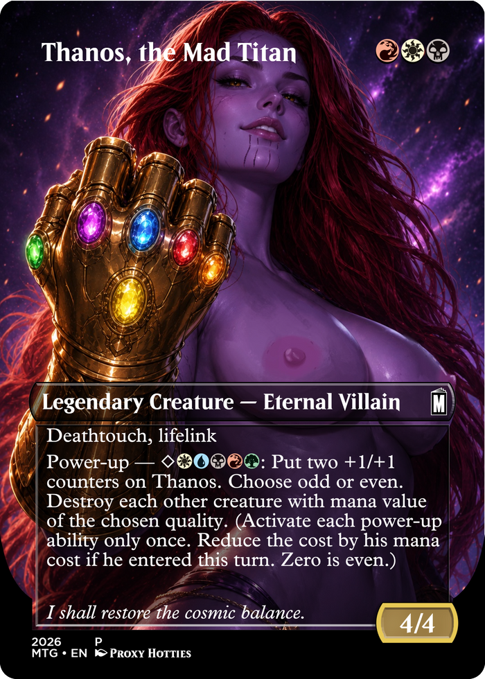 Thanos, the Mad Titan NSFW Proxy — Secret Listings
