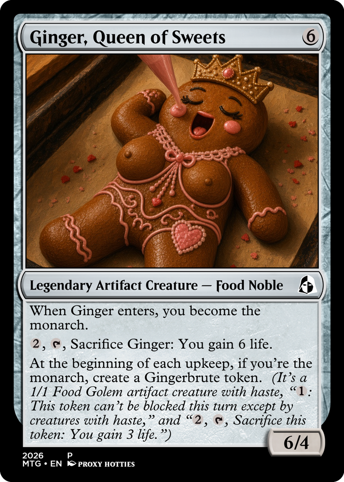 Ginger, Queen of Sweets Secret Listings proxy card